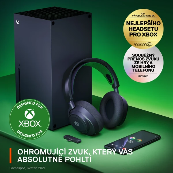 SteelSeries Arctis Nova 7X herní sluchátka bílá - Sluchátka - Obrázek V4FJ300401