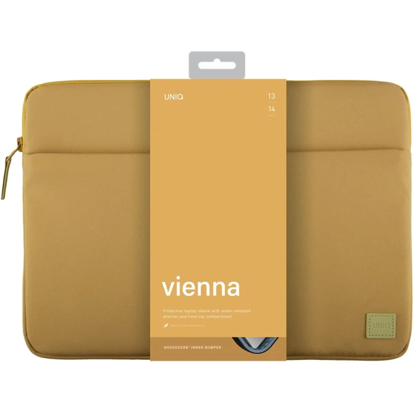 UNIQ Vienna Sleeve pouzdro s nárazníkem pro 14” notebook žluté - Pouzdra - Obrázek V4M6000601