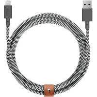 Native Union Belt Cable XL (USB-A/Lightning) 3m, zebra - Kabely