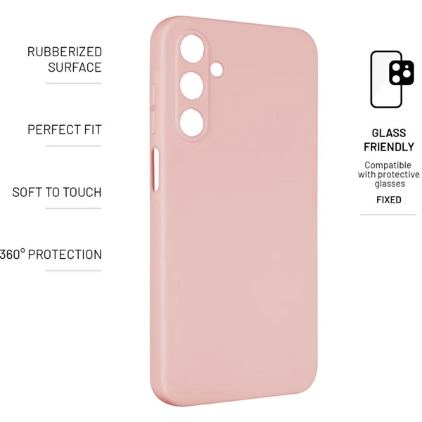 FIXED Story silikonový kryt Samsung Galaxy A25 5G růžový - Pouzdra - Obrázek V506000N01