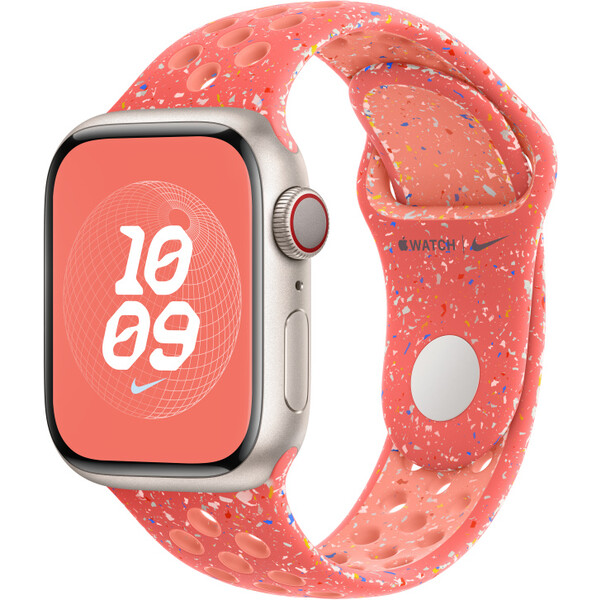 Apple Watch 38/40/41 mm žhavě oranžový sportovní řemínek Nike – M/L MUUY3ZM/A