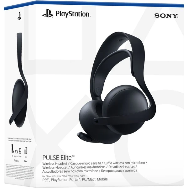 PlayStation 5 PULSE Elite bezdrátová sluchátka s mikrofonem Midnight black - Sluchátka - Obrázek V53D000L01