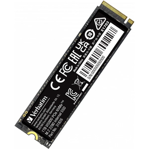 VERBATIM SSD Vi5000 Internal PCIe NVMe M.2 SSD 1TB - SSD disky - Obrázek V563000O01