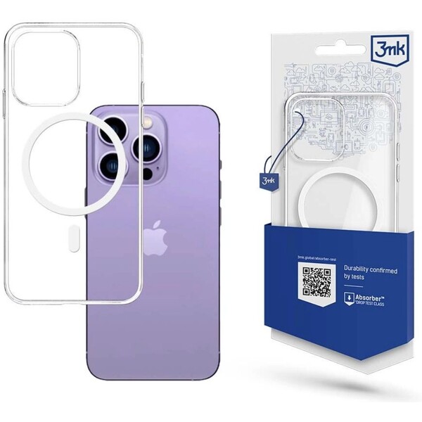 3mk MagCase kryt Apple iPhone 15 čirý