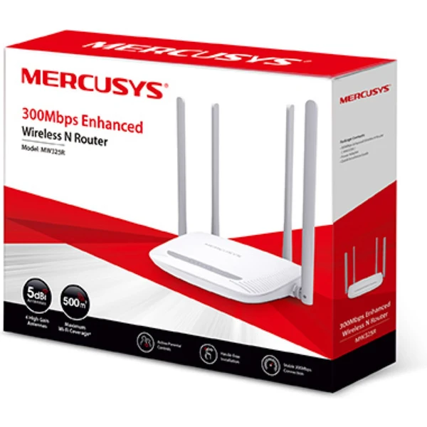 Mercusys MW325R Wi-Fi 4 router bílý - Routery - Obrázek V5R7300401