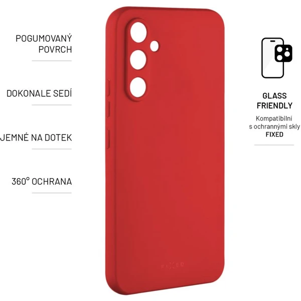 FIXED Story silikonový kryt Samsung Galaxy A54 5G červený - Pouzdra - Obrázek V614000601