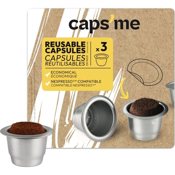 CAPSME Nespresso reusable pods x3