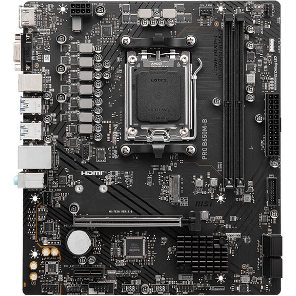 MSI PRO B650M-B Černá