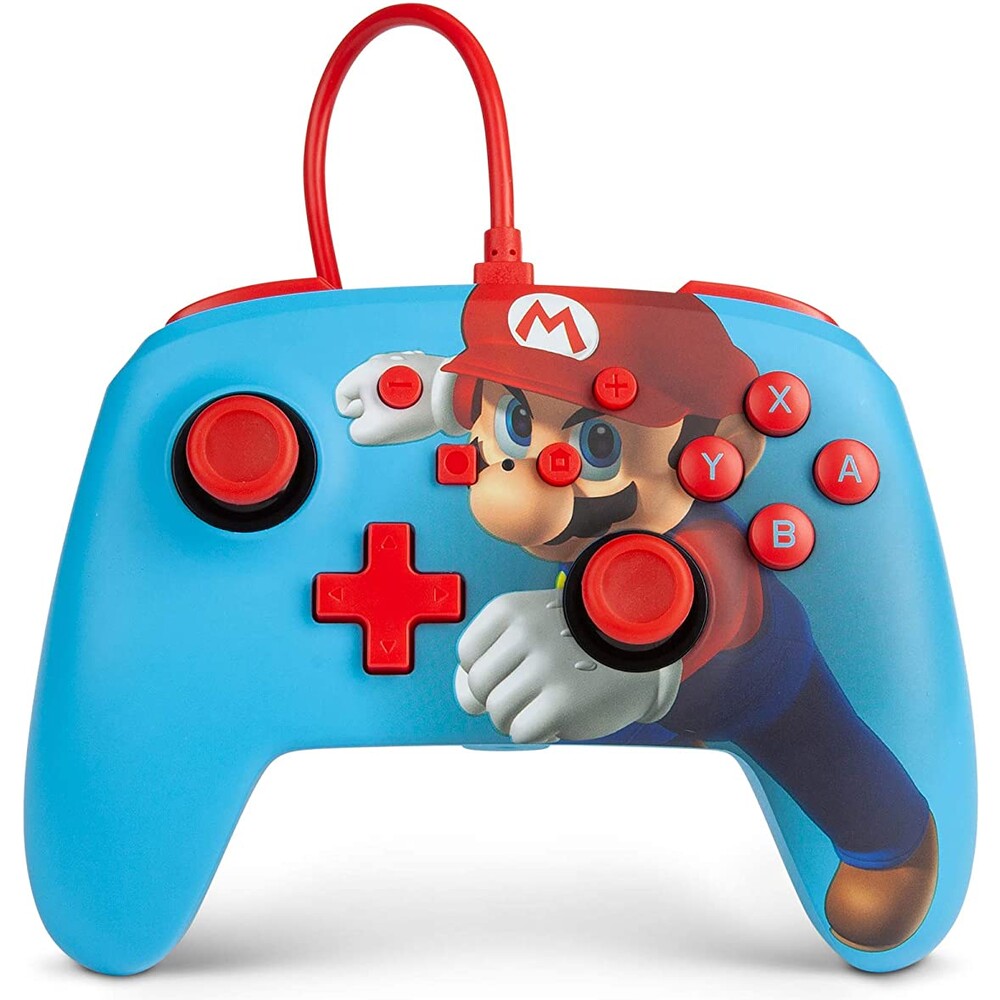 PowerA Enhanced drátový herní ovladač - Mario Punch (Switch)