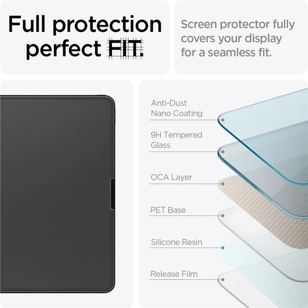 Spigen Paper Touch EZ Fit matné sklo na psaní a kreslení iPad Pro 13" (2025) - Ochranné folie a skla - Obrázek V775000J01