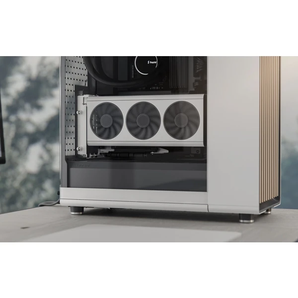 Fractal Design Flex 2 PCIe 4.0 | Rialzo Per Scheda Video | Colore Bianco | Cavo Riser 4.0 X16 Incluso