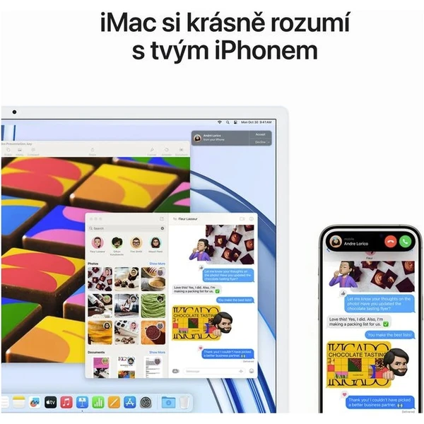 CTO Apple iMac 24" (2023) / Modrý / 16GB / Mouse / CZ Touch ID NUM KLV / Stojan / 256GB SSD - All-in-one - Obrázek V7R2000P01