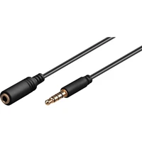 PremiumCord 3,5mm/3,5mm prodlužovací kabel 3m černý - Kabely a redukce