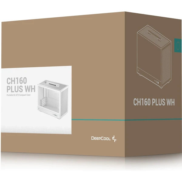 DEEPCOOL CH160 Plus bílá - Počítačové skříně - Obrázek V87K000K01