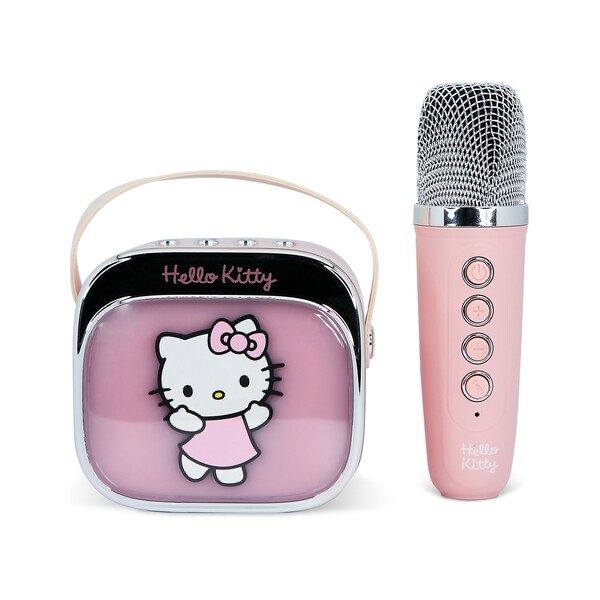 Hello Kitty PopSing LED OTL Karaoke reproduktor s mikrofonem Vícebarevná