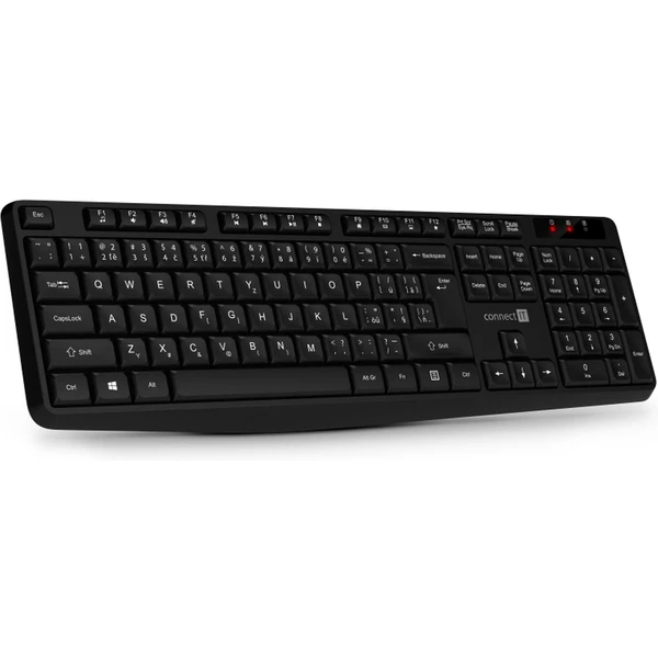 CONNECT IT OfficeBase Wireless Combo bezdrátová černá klávesnice + myš - Klávesnicové sety - Obrázek V8N0000P01