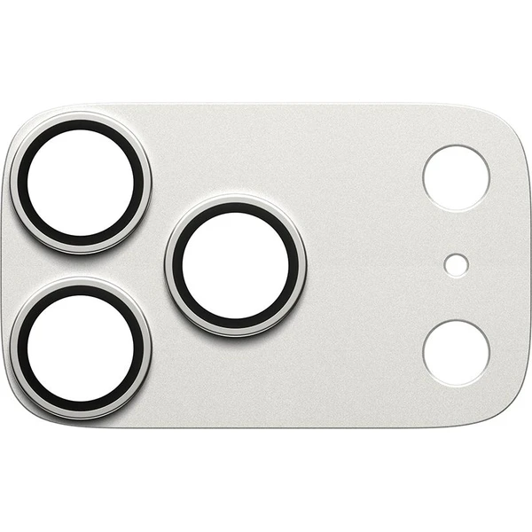 PanzerGlass® FENDER hliníková ochrana fotoaparátu Apple iPhone 17 Pro stříbrná - Ochranné folie a skla - Obrázek V8XL000K01