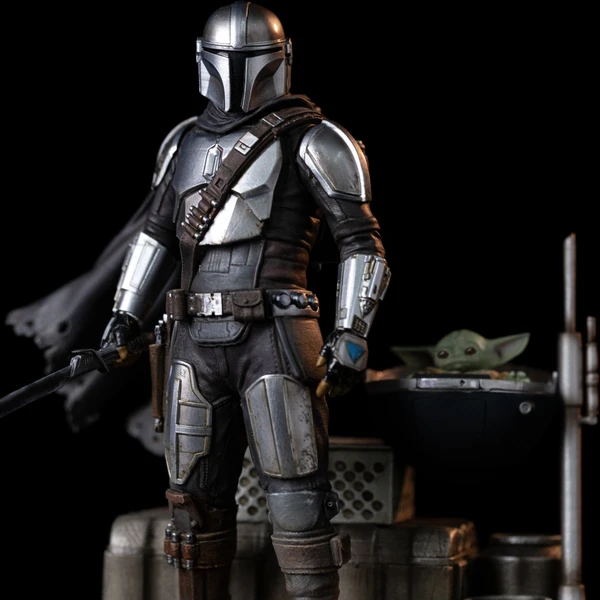 Soška Iron Studios Art Scale 1/10 SW: The Mandalorian - Din Djarin and Grogu 21,3 cm - Sochy a sošky - Obrázek V9Z9000K01
