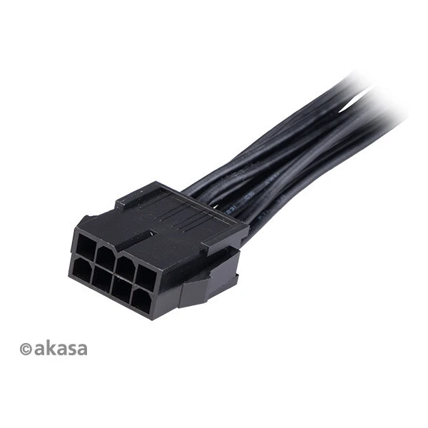 Akasa napájecí redukce 8-pin na 8+4-pin, 15cm, černý - Kabely a redukce - Obrázek VA4X600301