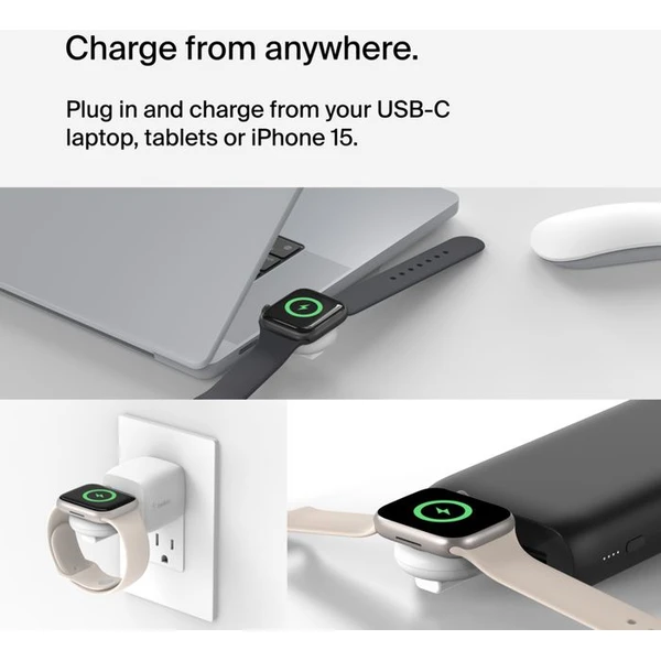 Belkin BOOST CHARGE Apple Watch MFi dongle nabíječka bílá - Nabíječky - Obrázek VA8B000P01