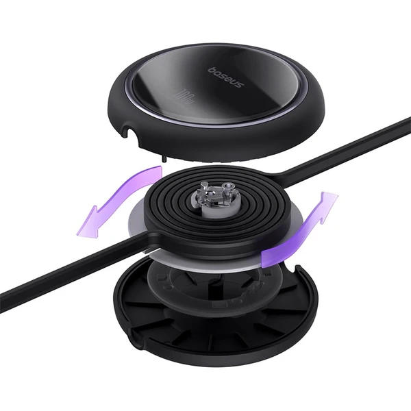 Baseus Free2Draw mini USB-C/USB-C napájecí kabel 100W 1m černý - Kabely a redukce - Obrázek VAGE000L01
