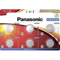 Panasonic CR2032 lithiová baterie, 6 ks - Baterie