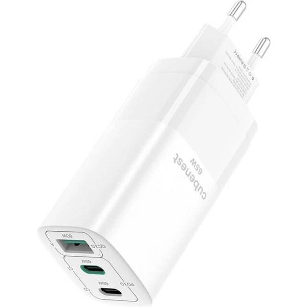 CubeNest S3D0 PD GaN síťová nabíječka (65W) bílá - Nabíječky - Obrázek VAN2G00101
