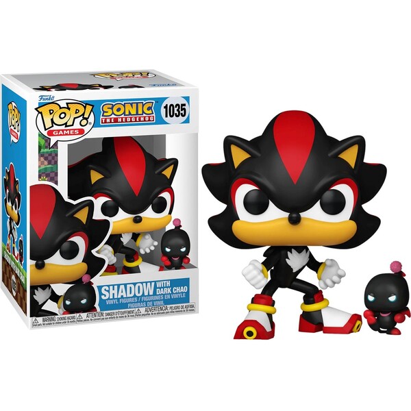 Funko POP! #1035 Games: Sonic The Hedgehog - Shadow w/Dark Chao