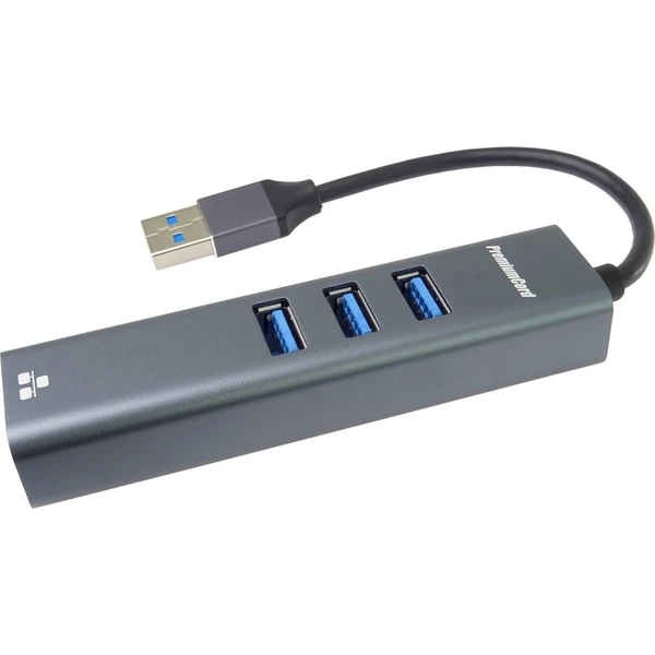 PremiumCord 4v1 USB-A Hub antracitový - USB huby - Obrázek VB8L000K01