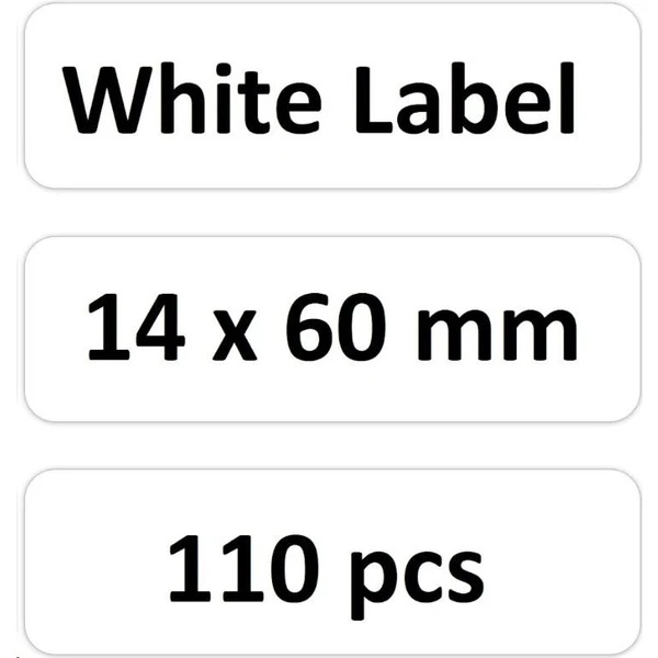 Niimbot štítky RP 14x60mm 110ks pro D11 a D110 bílé - Pásky pro štítkovače - Obrázek VBS0000N01