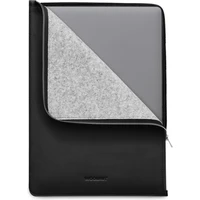 Woolnut kožené Folio pouzdro pro 16" MacBook Pro černé - Pouzdra