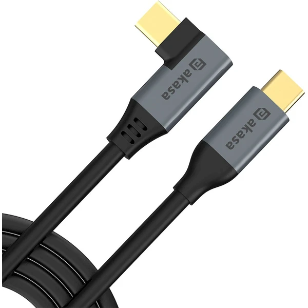 Akasa USB-C/USB-C napájecí kabel 100W 1m černý - Kabely a redukce - Obrázek VDHK000K01