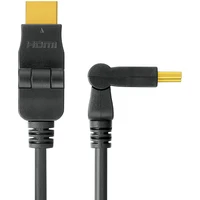 PremiumCord HDMI/HDMI kabel s otočnými konektory 10m černý - Kabely a redukce