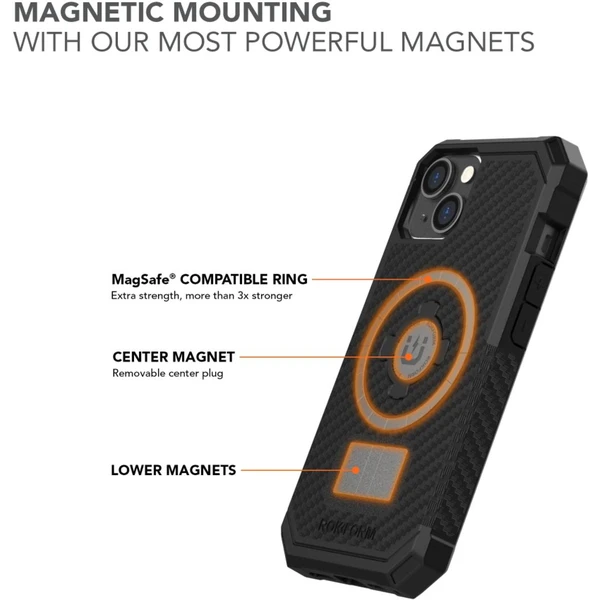 Rokform Rugged Case ochranné pouzdro pro Apple iPhone 14 černé - Pouzdra - Obrázek VEMH100501