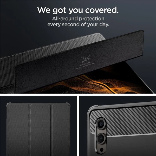 Spigen Rugged Armor Pro kryt Samsung Galaxy Tab S10 Ultra/S9 Ultra/S8 Ultra černý - Pouzdra - Obrázek VEN5000701