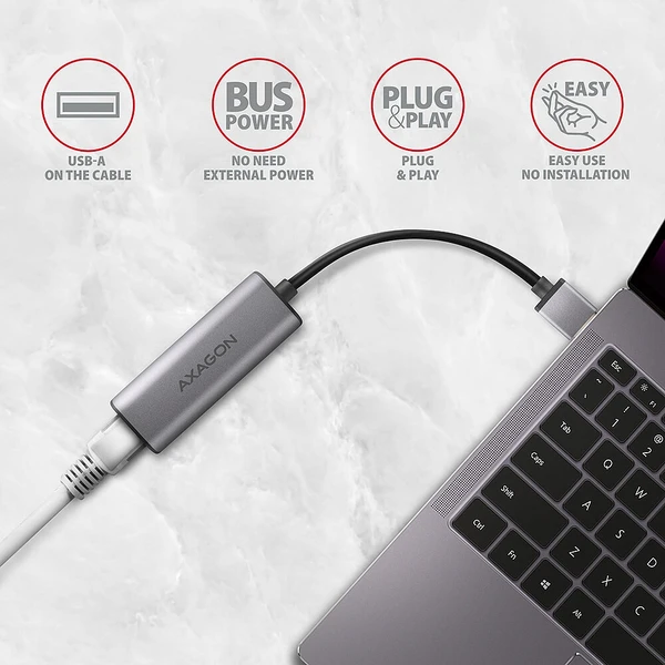 AXAGON ADE-25R USB-A 2.5 gigabit adaptér - Síťové adaptéry - Obrázek VES6000701