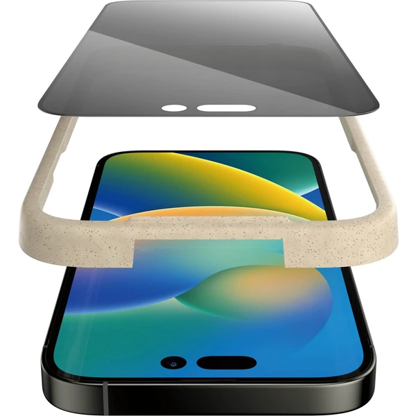 PanzerGlass™ Ultra-Wide Fit Privacy iPhone 14 Pro s instalačním rámečkem - Ochranné folie a skla - Obrázek VFKG100501