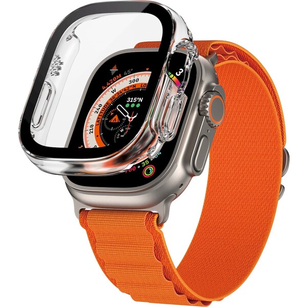 PanzerGlass Apple Watch Ultra/Ultra 2 ochranný kryt s D3O - čirý rámeček