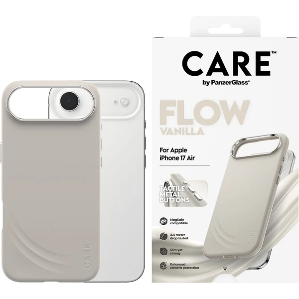 PanzerGlass® CARE Flow kryt s MagSafe Apple iPhone Air Vanilla - Pouzdra - Obrázek VGDH000K01