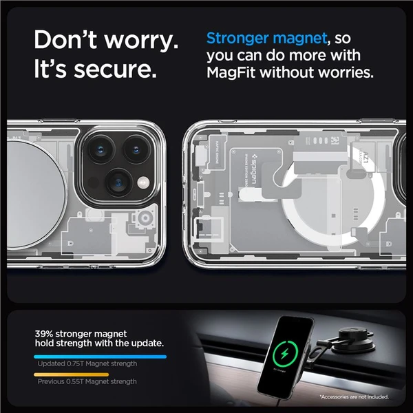 Spigen Ultra Hybrid MagFit kryt iPhone 15 Pro zero one bílý - Pouzdra - Obrázek VGHA000601