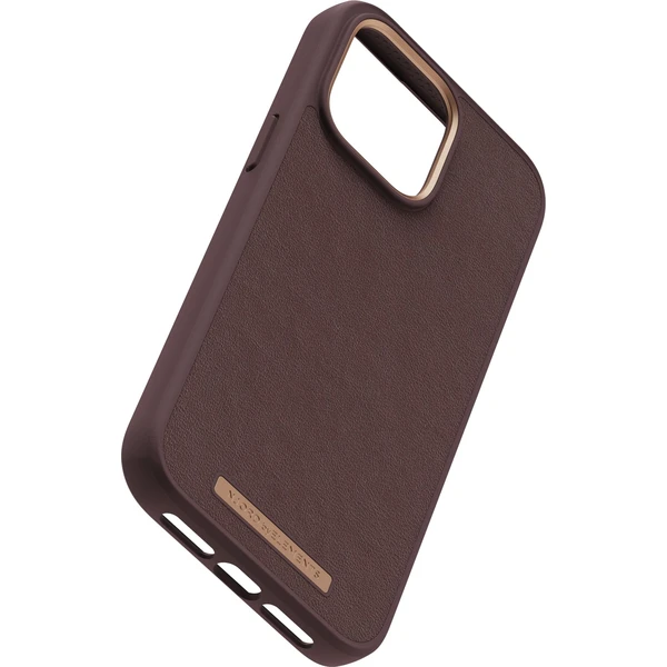 NJORD Genuine Leather Case iPhone 14 Pro Max Dark Brown - Pouzdra - Obrázek VHVG300401