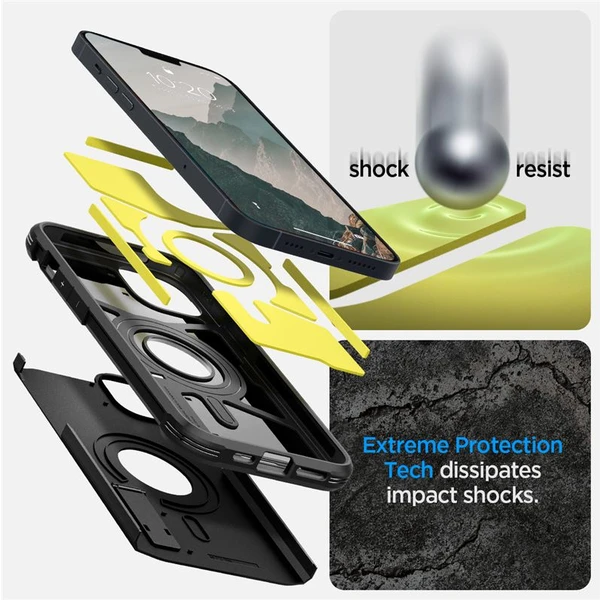 Spigen Tough Armor Mag kryt iPhone 14 černý - Pouzdra - Obrázek VI2H300401