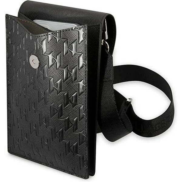Karl Lagerfeld Monogram Wallet Bag pouzdro černé - Popruhy a crossbody - Obrázek VJIL300401