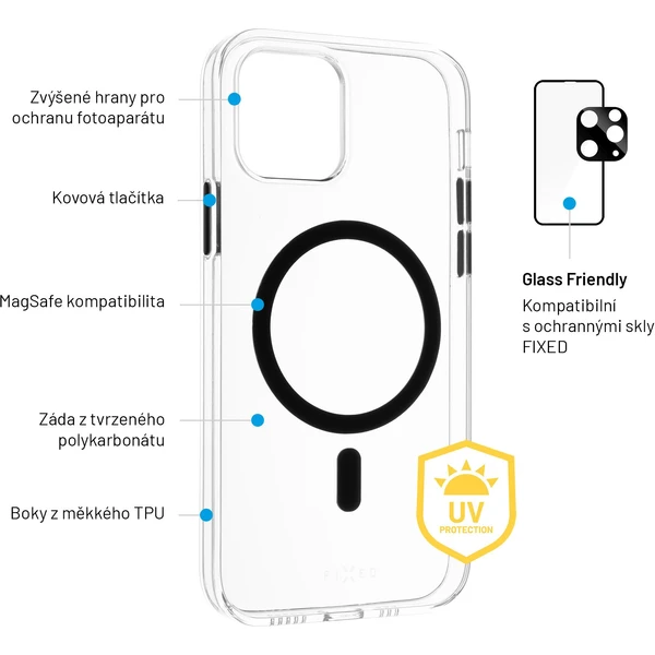 FIXED MagPurity kryt s Magsafe Apple iPhone 13 čirý - Pouzdra - Obrázek VOQA300401