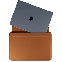 Epico kožené pouzdro pro MacBook Pro 13,3"/Air 13"/Air 13,6" hnědé - Pouzdra