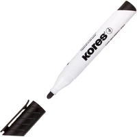 Kores K-MARKER popisovač na bílé tabule a flipcharty s kulatým hrotem černý - Popisovače