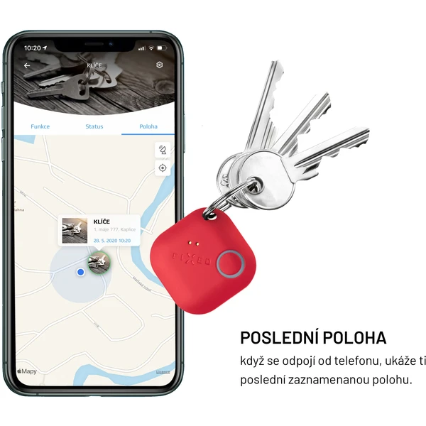 FIXED Smile PRO Smart tracker červený - Lokátory - Obrázek VS95300401