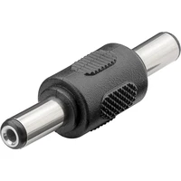 PremiumCord DC 5,5mm/DC 5,5mm redukce černá - Kabely a redukce