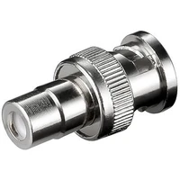 PremiumCord Koaxial BNC/Cinch redukce stříbrná - Kabely a redukce