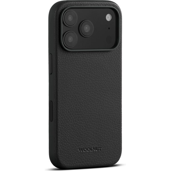 Woolnut MagSafe kožený kryt iPhone 17 Pro černý